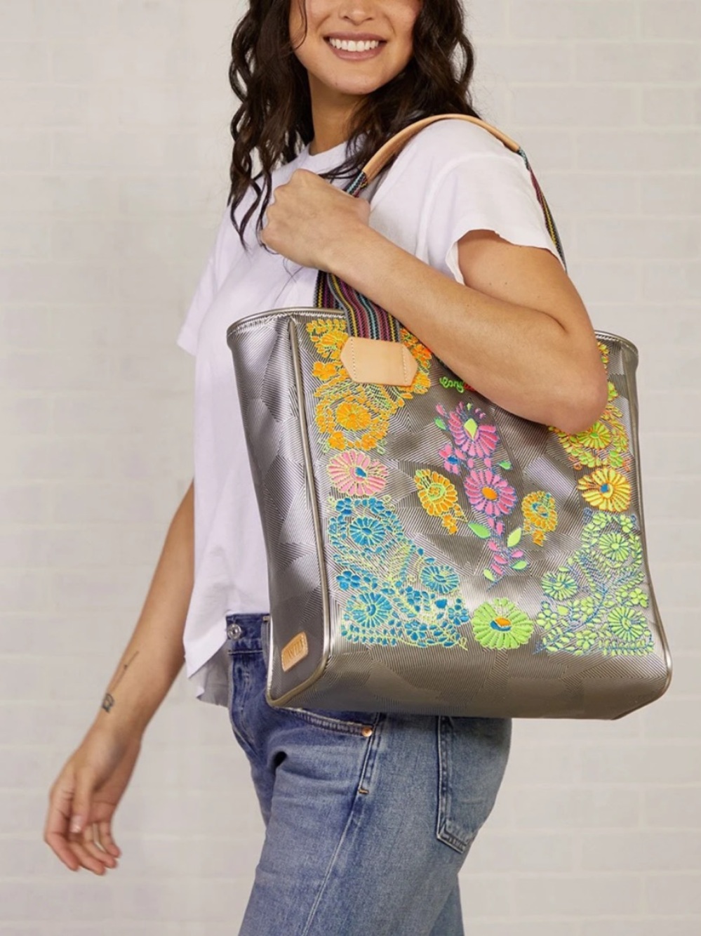 Consuela Kylie Metallic Classic Tote Bag
